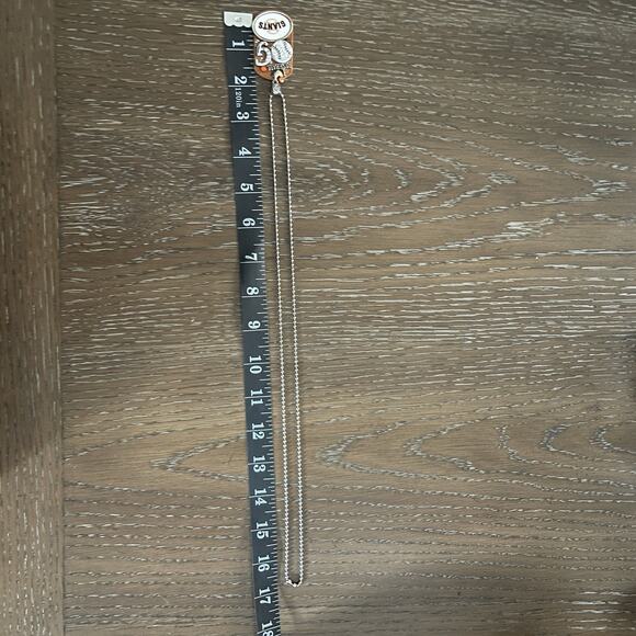 San Francisco Giants Glitter Dog Tag Necklace MLB Baseball Novelty Fan Jewelry - Picture 4 of 6